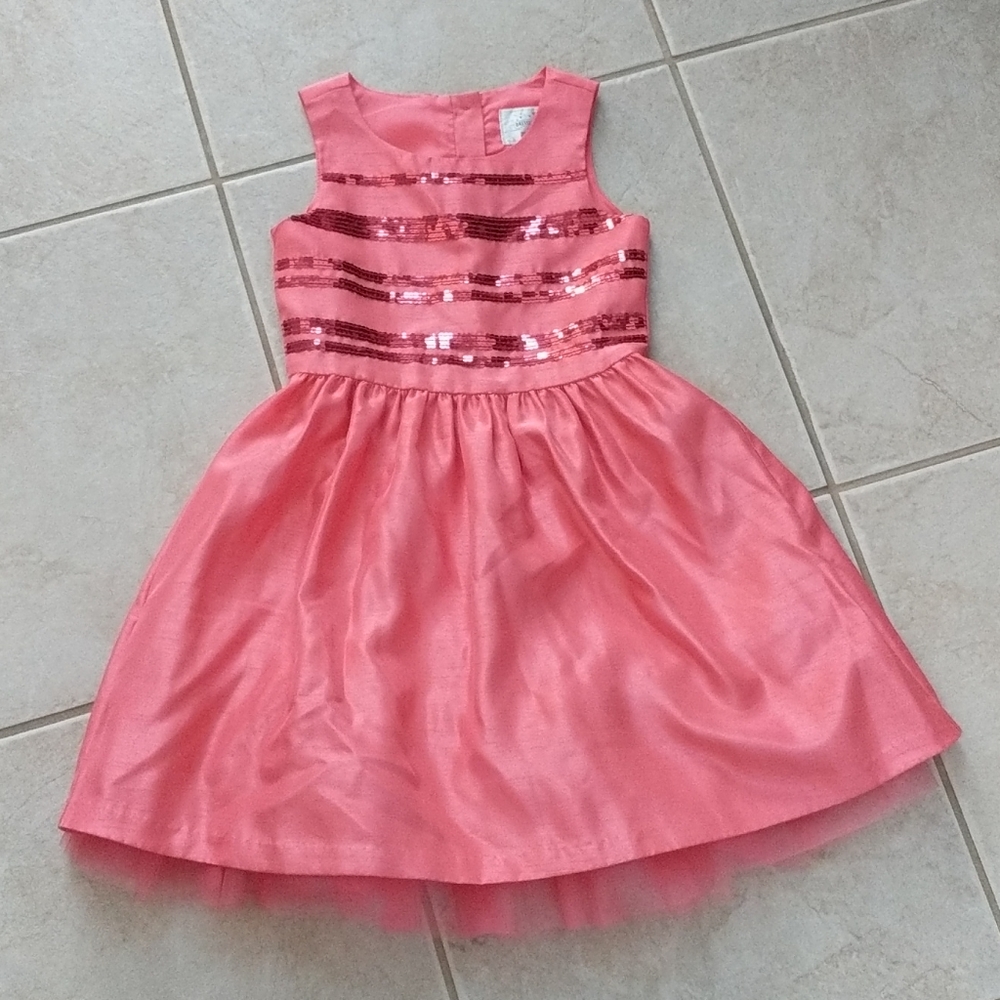 Girl size 6 coral dressed up by Gymboree dress